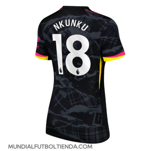 Camiseta Chelsea Christopher Nkunku #18 Tercera Equipación Replica 2024-25 para mujer mangas cortas